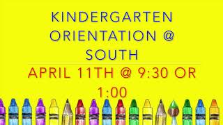 Kindergarten Orientation 2018