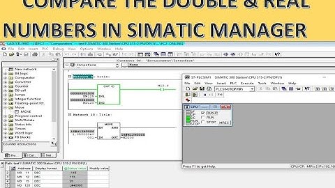 Simatic Manager-07: Double & Real Numbers Comparison in Simatic Manager