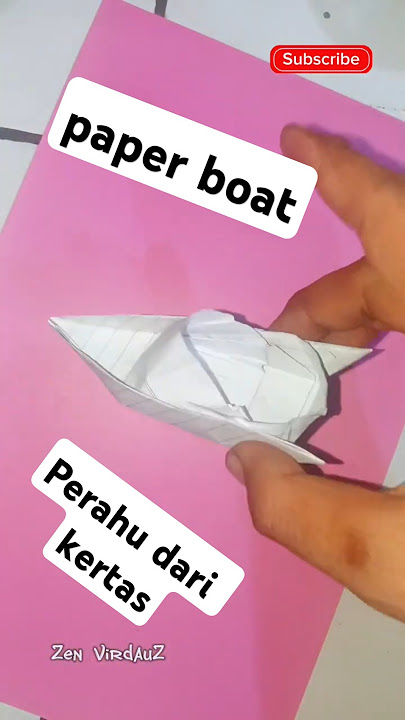Tutorial perahu dari kertas #kapaljetkertas #perahukertas #orgamicraft