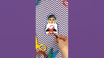 Solve Paper Craft Puzzle by Creepy Doll from Squid Game 🧩#squidgame2 #squidgame #papercraft #puzzle