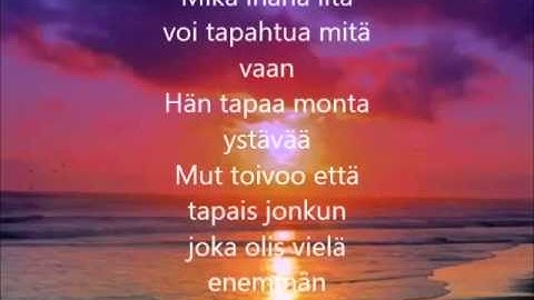 Oi mikä ihana ilta   J  Karjalainen   Lyrics  ihan omatekemä