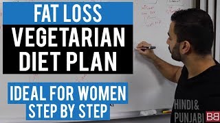 FAT LOSS VEGETARIAN Diet Plan for Women! (Hindi / Punjabi)