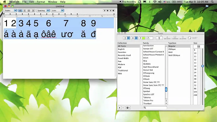 How to type Vietnamese VNI in Mac OS X