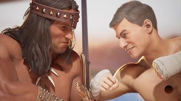 Mortal Kombat 1 Conan vs Jean Claude Van Damme