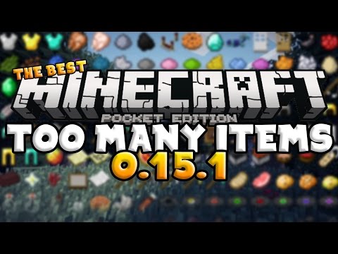 BEST TOO MANY ITEMS MOD for 0.15.10! iOS & ANDROID!! Minecraft Pocket Edition