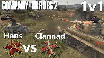 CoH2: 1v1 Hans (SOV) vs Clannad(OST) Company of Heroes 2