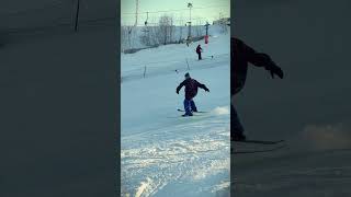 ski butter nose tail #freeskiing #ski #snowpark  #lineskis