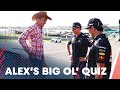 The Big Ol' Austin Quiz With Max Verstappen, Sergio Perez and Alex Albon