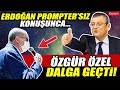 Erdoğan'ın prompter'sız konuşması... Özgür Özel dalga geçti!