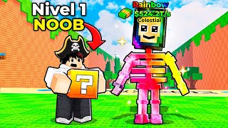 ¡EMPECÉ DE CERO con el MEJOR BRAINROT de PATEA un LUCKY BLOCK! 🤯🔥