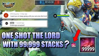 HOW LONG IT TAKES TO REACH 99,999 STACKS WITH CECILION 😲 MLBB