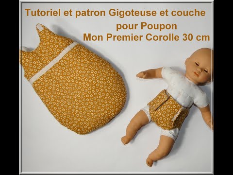 Gigoteuse et couche poupon mon premier Corolle 30 cm 