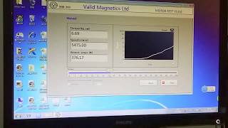 Software Testing of Validmagnetics Hysteresis dynamometer BHD303. Motor Testing