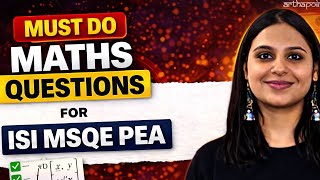MUST DO MATHS QUES FOR ISI MSQE PEA | CUET PG ECONOMICS COACHING | MA ECONOMICS ENTRANCE COACHING