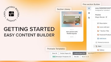 Getting Started with Easy Content Builder