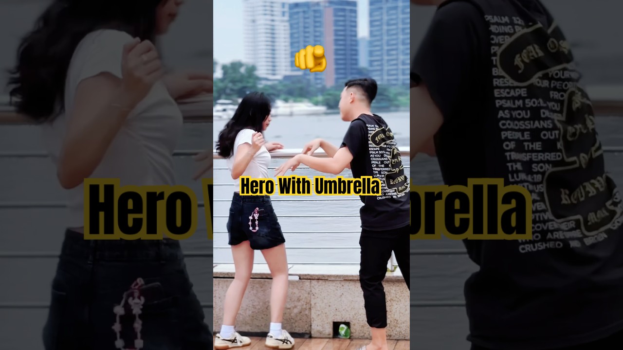 Umbrella Hero Stops Creeper - PUBLIC JUSTICE | TINHDOVE