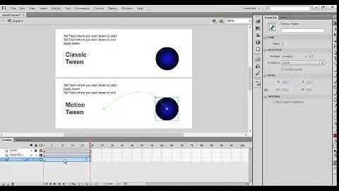Lesson 46- Motion Tween and Classic Tween