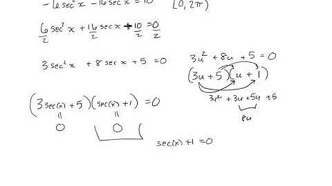 Solving Trig Equations using calculator video 1