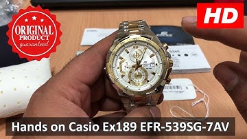 Hands On Casio Edifice Ex189 EFR-539SG-7AV | STANDARD CHRONOGRAPH 4K (HD)
