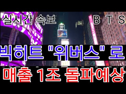 [BTS 방탄소년단] 실시간속보 빅히트 "위버스"로 매출 1조원 돌파예상 (Big Hit shows a sharp increase in sales and stock price)