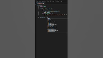 Ip address whois lookup | Python program | Python whois #python #pythontutorial