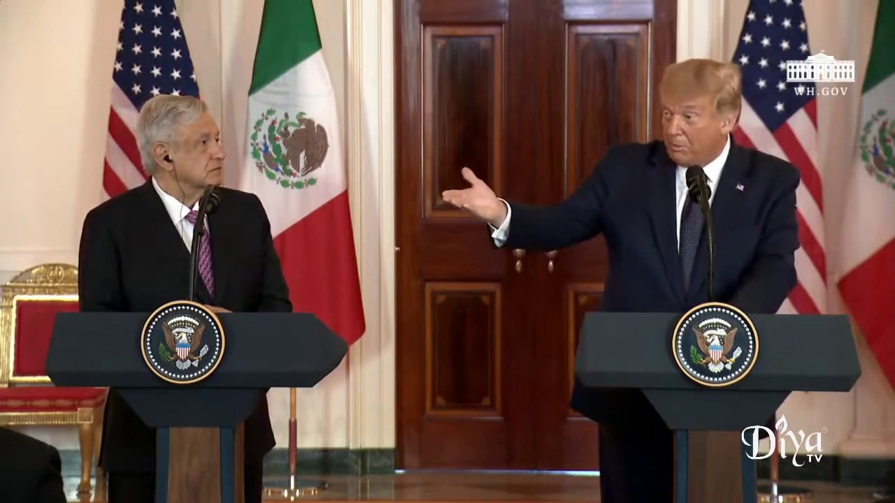 President Trump Delivers a Joint Press Statement with the President of the United Mexican States