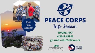 Peace Corps & Peace Corps Prep at UAB Information Session