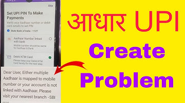 SBI Aadhaar UPI multiple account/aadhaar mapped to your mobile number problem solved