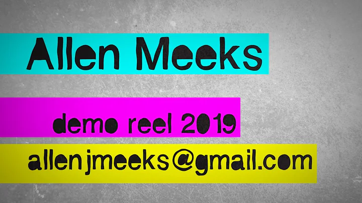 Allen Meeks - Demo Reel