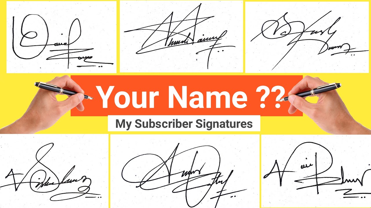 ️ How To Write A Signature How To Write My Signature How To Write