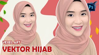 Cartoon Vector Hijab Speed Art | Adobe Photoshop #Customer22