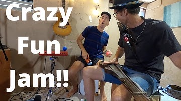 Big blues groove with percussion juggling (Juzzie Smith)