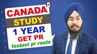 CANADA STUDY 1 YEAR GET PR fastest pr route | STUDY VISA UPDATES 2024 | USA CANADA UK