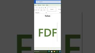 Salam Text Symbol in MS Word screenshot 3