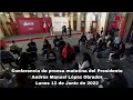 Conferencia de prensa matutina del Presidente #LópezObrador #amlo #mañanera 13 de Junio de 2022