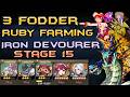 Iron Devourer Stage 15 Ruby Farming - 2 Unit Team | Seven Knights:ReBirth