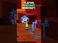 Lost in Minecraft! 😮🟩 Floor is Lava Game | Funny Kids Shorts #animation