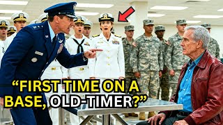 USAF Captain Jokingly Asked an Old Veteran His Rank — Until His Reply Made the Entire Mess Freeze