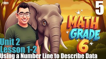 Math | grade 6 | Unit 2 |  Lesson 1-2 | Using a Number Line to Describe Data