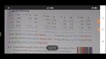 Class-4th Chapter-7 Metric Measures exercise-7.6