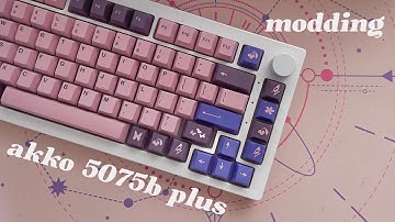 akko 5075b plus | cozy modding session ૮꒰ ˶• ༝ •˶꒱ა .˳⁺⁎˚