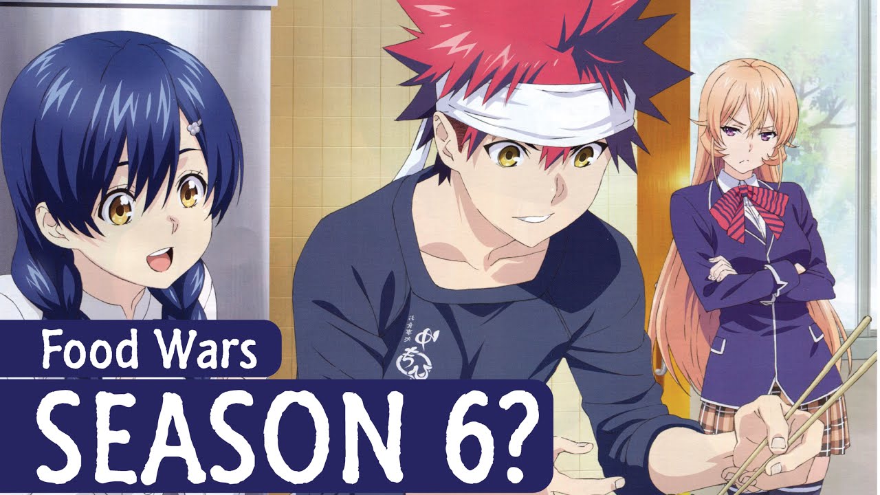 Data de lançamento da 6ª temporada do Food Wars: Vai acontecer ou