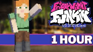 TICK TOCK - FNF 1 HOUR Songs (FNF Mod Music OST Vs Steve Minecraft Song) Friday Night Funkin