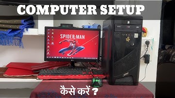 Computer Setup Kaise Karen | How To Connect CPU,Monitor,Keyboard,Mouse Step By Step in Hindi