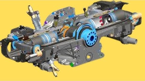 opposed piston engine | how opposed piston engine works | opposed engine animation