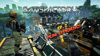 Making a PEAK Efficiency Reinforced Iron Plate Factory | Satisfactory Ep. 2