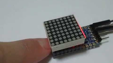 Arduino Pro Mini と Matrix LED で ジャンケンポン