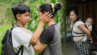 Seeing Mạnh return, Yến burst into tears as the two reunited, making his mother extremely happy