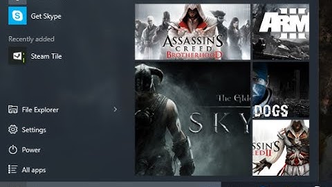 Pin Steam Games to Windows 10 Start Menu (live tiles)