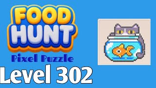 Food Hunt: Pixel Puzzle level 302 walkthrough solution 